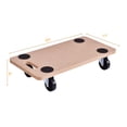 thumbnail image 2 of Costway Chariot Utilitaire Rectangulaire en Bois 4 Pcs 440 Lb avec Roues, Transporteur de Déménagement, 2 of 10