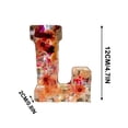 thumbnail image 3 of Rvkxad Flower Letter Night Light, Resin Floral Alphabet LED Light for Home Decor, Bedside Lamp, Gift Light, Decorative Lamp, 3 of 3