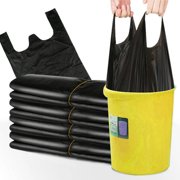 MesaSe 50PCS Large Garbage Bags Black Thicken Disposable Environmental Waste Bag Privacy Plastic Trash Bags