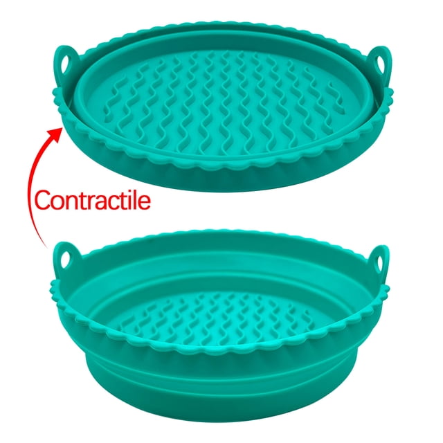 EGNMCR ma t Tapis de Cuisson Réutilisables Tapis de Cuisson pour Friteuse Plateau de Friteuse Pliable Tapis de Cuisson