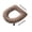 Coffee_base647, variante sur Housse de Siège de Toilette en Molleton Peluche, Coussin Épais et Chaud avec Fermeture Éclair pour un Retrait Facile et le Confort Hivernal