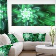 thumbnail image 1 of Large Green Exotic Flower Petals - Floral Canvas Art Print, 1 of 4