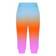 thumbnail image 4 of Yuyuzo Womens Capri Pants High Waisted Drawstring Sweatpants Running Gym Cropped Trousers with Pockets, 4 of 6