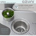 thumbnail image 4 of Azuni Passoire de Cuisine en Acier Inoxydable 3 1/2 Pouces x 4 3/8 Pouces ST03, 4 of 8