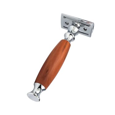 lionlar Alloy Long Handle Double-Edge for Men Beard Women Hair Care Beige