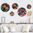 thumbnail image 1 of Designart "Vibrant Multicolor Hibiscus Paradise" Large Metal Wall Art Set - Multi Panel Tropical Metal Art Decor, 1 of 6