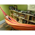 thumbnail image 2 of Hamac Double de Style Brésilien de Luxe - Orange Jaune Rouge, 2 of 5