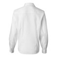 thumbnail image 3 of Van Heusen Womens Non-Iron Pinpoint Oxford Shirt, L, White, 3 of 3