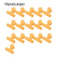 thumbnail image 4 of thinsony 16 Pieces Bag Chip Clips Heavy-Duty Food Binder Plastic Paper Clamp Spring Organizer Bill Note Fold Dorm Office Yellow L, 4 of 9