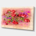 thumbnail image 2 of Roses Pastel Chalk Illustration - Floral Art Canvas Print, 2 of 4