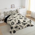 thumbnail image 4 of Erosebridal Cartoon Bat Bedding Full Comforter Set, Halloween Down Comforter, Boho Botanical Decor, Ultra Soft 3 Pieces, 4 of 8