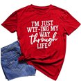 thumbnail image 4 of Birdeem Femmes Filles Grande Taille T-Shirts Imprimés Manches Courtes Col Rond T-Shirt Blouse Hauts, 4 of 7