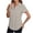Khaki, variant on Striped Shirt for Women Dressy Casual Button up Shirts Summer Short Sleeve Work Tops Business Office High Low Blouses, Pink, L