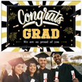 thumbnail image 1 of ⚡ Big Sale ! EXtraLarge Congrats Grad Banner 180x110 Cm | Graduation Party Decorations 2023 Black And Gold | Graduation Banner 2023 | Graduation Decorations Class Of 2023 | Red 2023 Graduatio, 1 of 9