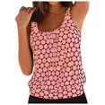thumbnail image 3 of Gibobby Two Piece Tankini Bathing Suits for Women One Shoulder Swim Top with Bottom Swimsuits(Pink,M), 3 of 7