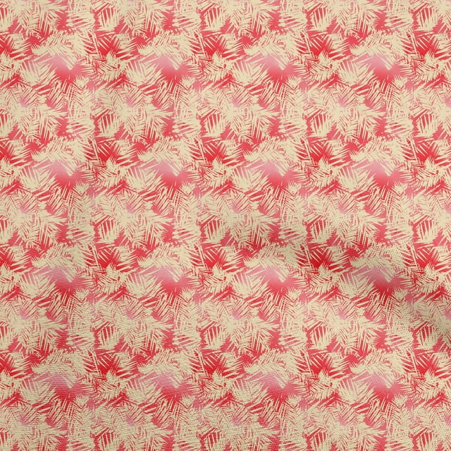 oneOone Cotton Poplin Red Fabric Abstract Sewing Material Print Fabric By The Yard 42 Inch Wide