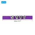thumbnail image 2 of Unique Bargains 4 Pcs Clochettes de Poignet, Clochettes à Grelots Clochettes de Cheville Instruments de Percussion Rythme Musical pour Fête Noël, Violet, 2 of 5