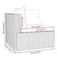 thumbnail image 5 of vidaXL 10 Piece Garden Lounge Set with Cushions Poly Rattan Black, 5 of 5