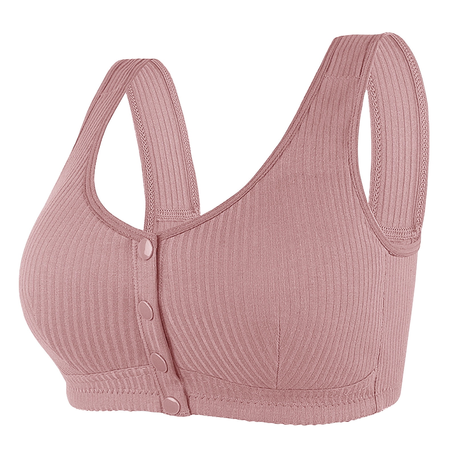 AherBiu Plus Size Bras for Women Wireless Front Closure Comfort Lingeries Full Coverage Push up Everyday Bras