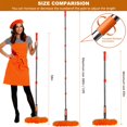 thumbnail image 4 of Tonmp 20 ft+ Reach Squeegee Cleaner Duster 2 in 1 Rotatable Window Cleaning Tool Kit With 3-14 ft Extension Pole, Washin, 4 of 7