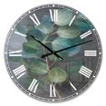 thumbnail image 1 of Designart Feuilles fraîches je horloge murale, 1 of 4