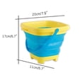 thumbnail image 2 of XZNGL Childrens Beach Toys Foldable Water Bathing Portable Silicone Bucket Toy, 2 of 8