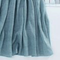 thumbnail image 4 of Kcodviy Robe pour Femme en Lin Printemps Été Robes Midi pour Femmes et Été Col Rond Robe Décontractée pour Femmes Plissée à Cordon Sept Robes Juniors Manches Pointues pour Montrer Mince Ample Longue Robe, 4 of 4