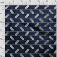 thumbnail image 2 of oneOone Viscose Chiffon Fabric Stripe & Check Kasuri Printed Craft Fabric BTY 42 Inch Wide, 2 of 4