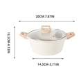 thumbnail image 3 of karymi Large Capacity Nonstick Soup Pot with Fast Heating Aluminum Core and Cool Touch Bakelite Handles for All Stovetops including Induction Gift Ideas, 3 of 6