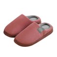 thumbnail image 1 of Kcodviy Chaussures Pantoufles Chaussures Maison Pantoufles pour Femmes Pantoufles pour Femmes Hommes Intérieur Pantoufles Douces Type Vadrouille pour Femmes Semelle Chaude Pantoufle pour Femmes, 1 of 3