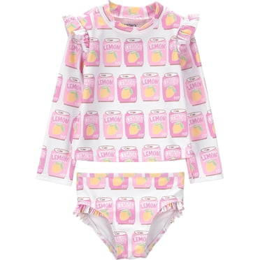 Carter's Child of Mine TG 2PC Swimsuit - Pink Soda Cans