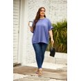 thumbnail image 4 of ORUYROP T-Shirt Surdimensionné pour Femmes Été Décontracté à Manches Courtes Tee Ample Hauts, 4 of 5