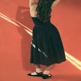 thumbnail image 2 of Women Midi Dress Summer Strapless Patchwork Solid Color Dress, 2 of 6