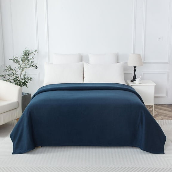 Couverture micro-polaire Mainstays bleue DQ