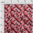 thumbnail image 2 of oneOone Silk Tabby Red Fabric Abstract Sewing Material Print Fabric By The Yard 42 Inch Wide, 2 of 4