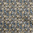 thumbnail image 1 of oneOone Rayon Teal Blue Fabric Abstract Geometric With Texture Craft Projects Decor Fabric Printed By The Yard 56 Inch Wide, 1 of 4