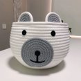 thumbnail image 4 of letairis Cotton Basket For Cute And Stylish Storage Multi-functional Woven Storage Basket Khaki, 4 of 6