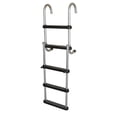 thumbnail image 1 of JIF Marine ASC5 5 Step Anodized Aluminum Removable Pontoon Ladder, 1 of 4
