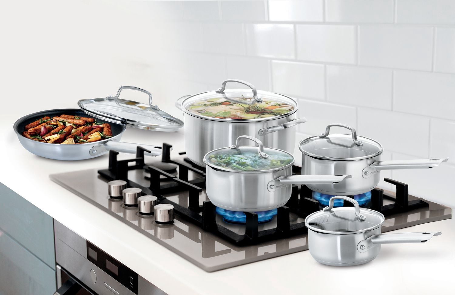 Cuisinart 10pc Advantage Pro Stainless-Steel Cookware Set, 88-10WMC