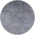 thumbnail image 1 of Ahgly Company Indoor Round Mid-Century Modern Dark Gray Oriental Area Rugs, 4' Round, 1 of 6