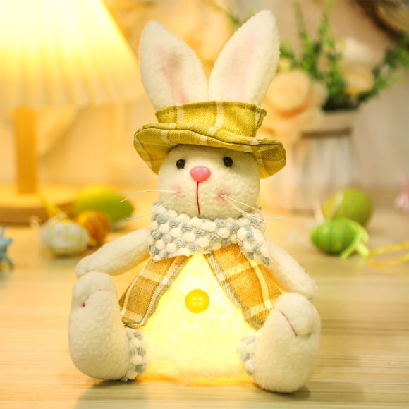 SASHENHG Plushs Bunny Stuffed Animals Cute Light Up Plushs Bunny Birthday Easter Gift For Kids