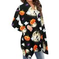 thumbnail image 2 of Honganda Cardigan Imprimé Halloween pour Femmes, Manteau Ample à Manches Longues, 2 of 6