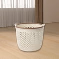 thumbnail image 4 of Suncoda Laundry Basket, Portable Dirty Clothes Basket Dirty Clothes Storage Basket Large Clothes Rack Laundry Basket Bathroom Hollow Dirty Clothes Basket, 4 of 8