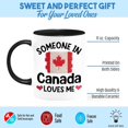 thumbnail image 2 of Fun Canadian Gift Mug Someone in Canada Loves Me Coffee Mug Gift from Family in Canada Long Distance Relationship Gift Boyfriend Girlfriend Coffee Mugs, 2 of 6