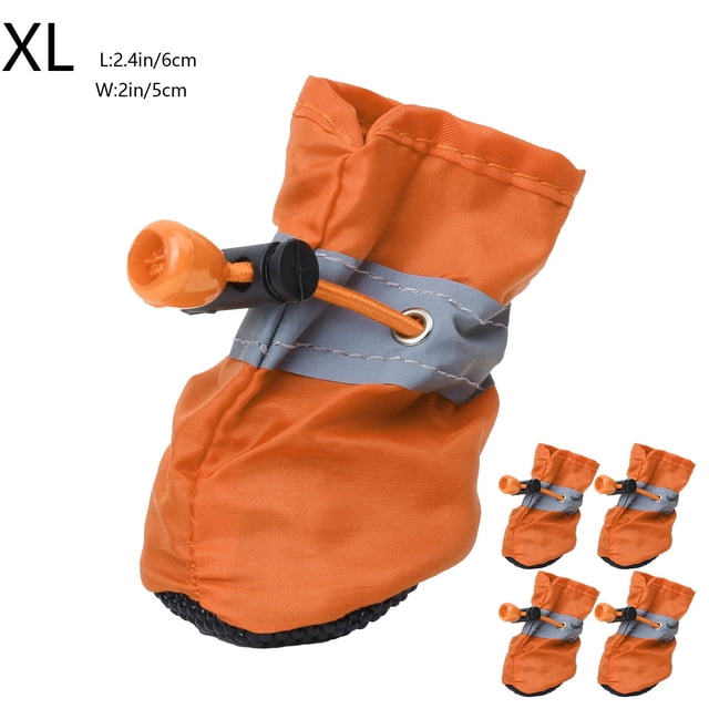 Yhmxh Bedding-Comforter Sets Duvet Cover Dog Shoes For Small Dogs Dog Shoes Paw Protector With Reflective Straps Non Slip And Water Proof Dog Booties Puppies 4PC dogs shoes