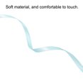 thumbnail image 3 of Unique Bargains 0.28' x 100 Yards Double Face Decorate Crafts Roll Satin Ribbon Light Blue, 3 of 5