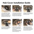 thumbnail image 4 of 13in Wheel Hub , Dynamic 4pcs Wheel Rim Cover  for Cars Trucks Vans, 4 of 8
