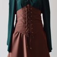 thumbnail image 3 of Kcodviy Halloween Femmes m Cosplay Robes Confortables S Gothique Rétro Longue Midi Robe Femme Manche Corset Robe Été Robes Midi pour Femmes Robes Longues pour Femmes Robe Femme, 3 of 6