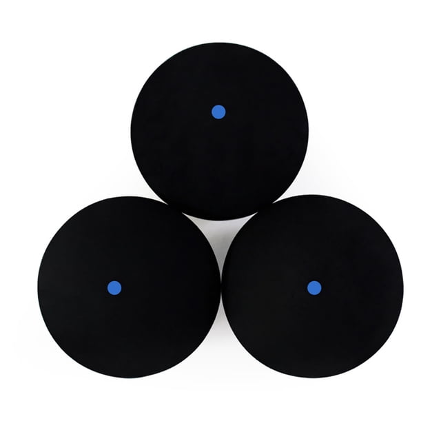 Bangcool 3 Pcs Balles de Squash un Point Jaune/point Bleu Basses Balles de Squash d'Entraînement Intermédiaires
