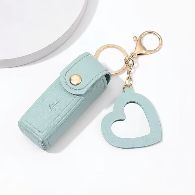 Boîte de Rangement pour Rouges à Lèvres avec Miroir Porte-Monnaie Porte-Clés Mini Sac de Rangement pour Rouges à Lèvres